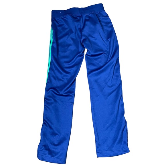 Nike Athletic Pants Size Small Blue With Green Piping Pockets Polyester 28X32 - Picture 9 of 9
